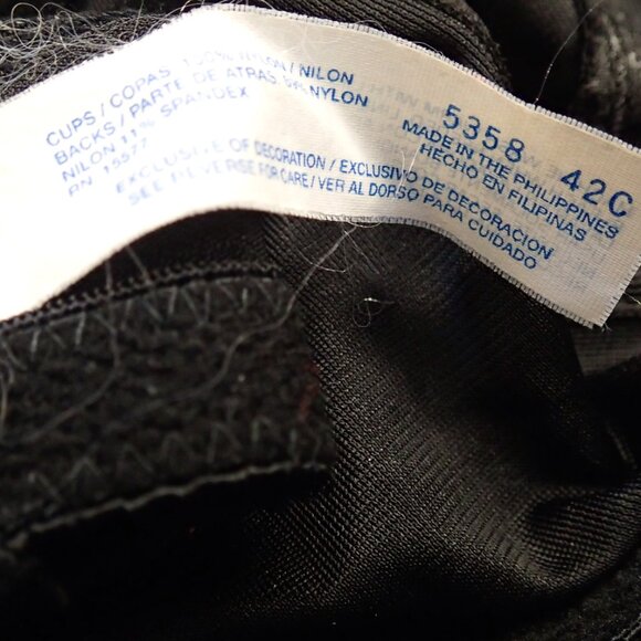 Wonder Black Bra Size 42c - Picture 3 of 6